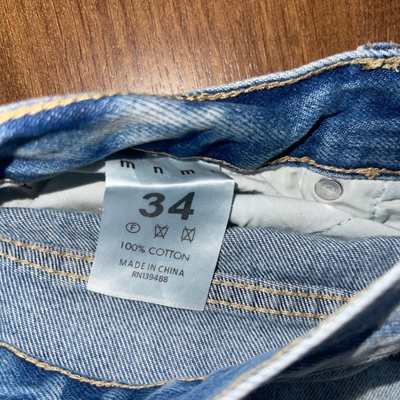 MNML BLUE CROPPED CARPENTER JEANS - Picture 4 of 4